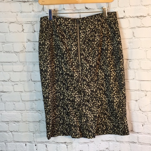 Ann Taylor Skirt Black Tan A Line Size 2 - Picture 2 of 4